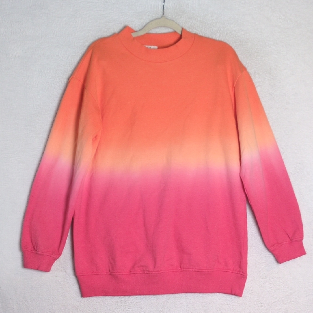 BP‎ Women's Pink Gradient Relaxed Fit Pullover Size M